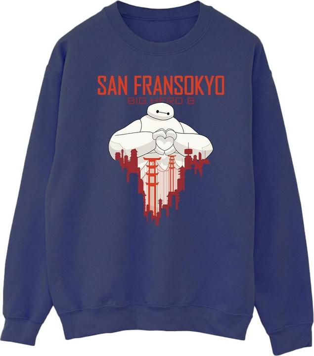 Disney Big Hero 6 Baymax San Fransokyo Heart Sweatshirt