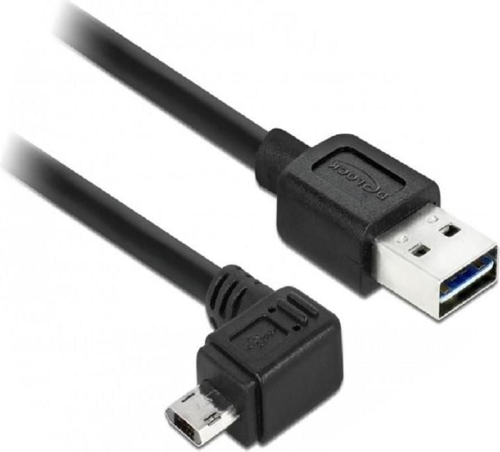Produktbild Delock Easy USB-A - Micro-B, gewinkelt links/rechts (2 m, USB 2.0)