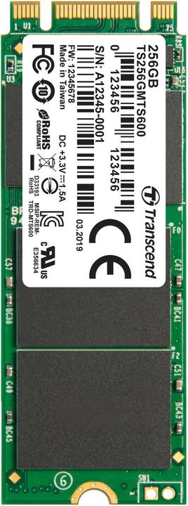 Image du produit Transcend MTS600 (256 Go, M.2 2260)