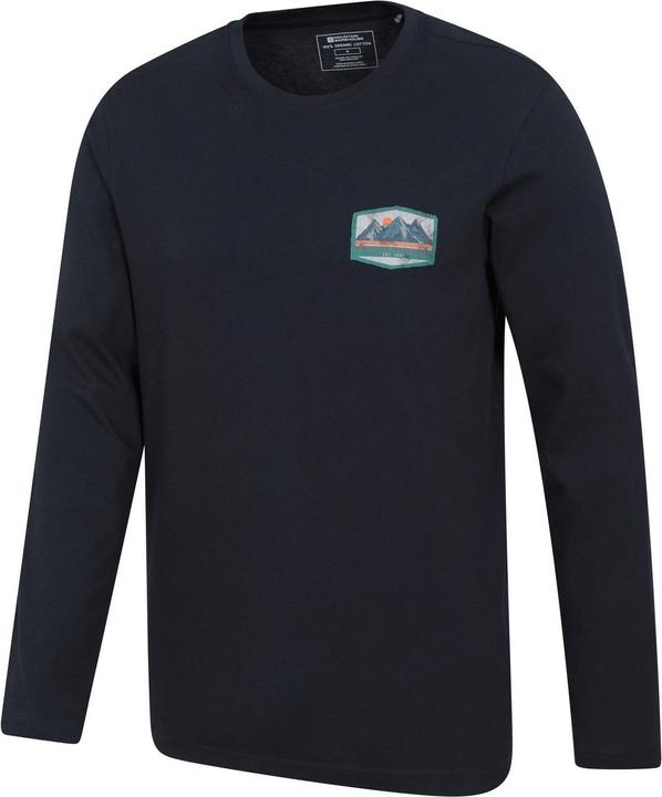 Actual product image Mountain Warehouse Mens Badge Organic Long-Sleeved Top (4XL)