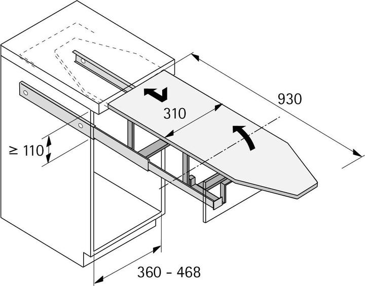 Produktbild Hettich Bügelbrett (93 x 31 cm)