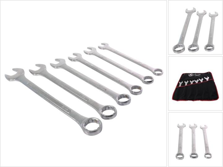 Actual product image BGS Combination tensioner set | XXL | 34 - 50 mm | 6 pcs. (50 mm, 46 mm, 41 mm, 38 mm, 36 mm, 34 mm)