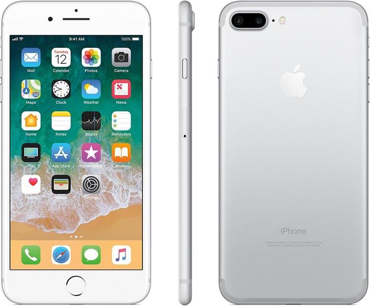 Produktbild Apple iPhone 7 Plus (128 GB, Silver, 5.50", Single SIM, 12 Mpx, 4G)