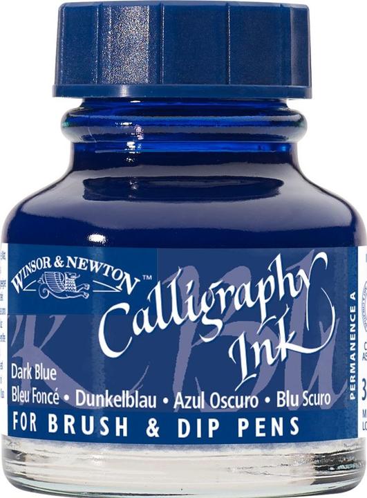 Immagine prodotto Winsor & Newton Inchiostro Calligrafia Inchiostro scuro (Calamaio, Blu, 30 mm)