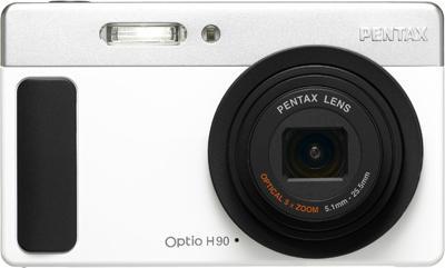 Pentax Optio H90, 12MP, 5x Zoom, HD-Movies, Silber/Weiss (1/2,3'')