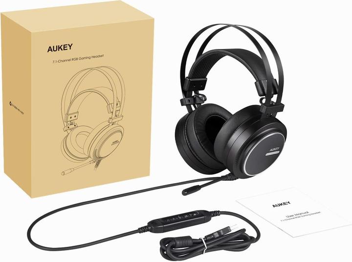 Image du produit Aukey GH-S5 Casque de jeu virtuel 7.1 canaux RGB