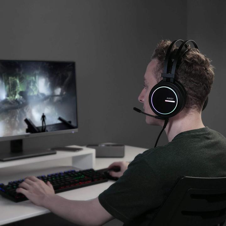 Image du produit Aukey GH-S5 Casque de jeu virtuel 7.1 canaux RGB