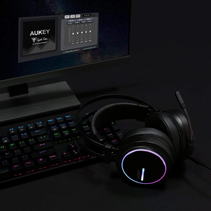 Image du produit Aukey GH-S5 Casque de jeu virtuel 7.1 canaux RGB