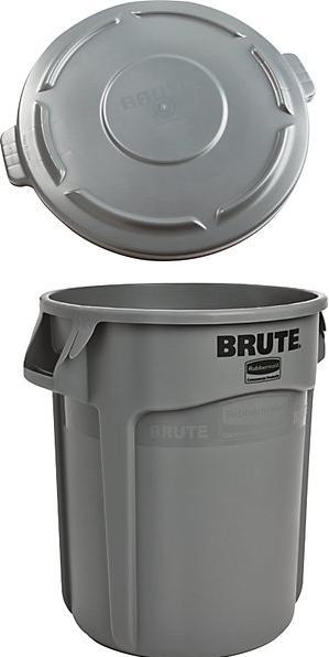 Rubbermaid Conteneur universel BRUTE® avec couvercle rond (75 l)