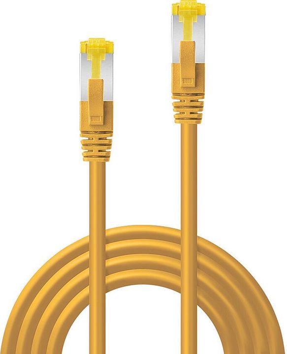 Image du produit Lindy 0.5m RJ45 S/FTP LSZH Câble réseau, jaune Cat.6A mâle,Cat.7 câble brut (S/FTP, CAT7, 0.50 m)