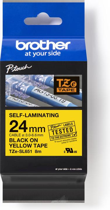 Produktbild Brother TZe-SL651 (2.40 cm, Gelb)