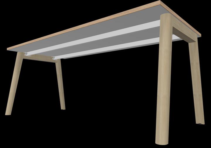 Actual product image Narbutas Nova Wood desk (1800 x 800 x 740 mm)