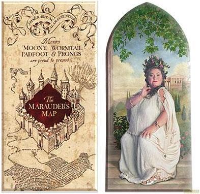 Image du produit NoName HARRY POTTER - Carte du Maraudeur - Set de 2 magnets (2 x)