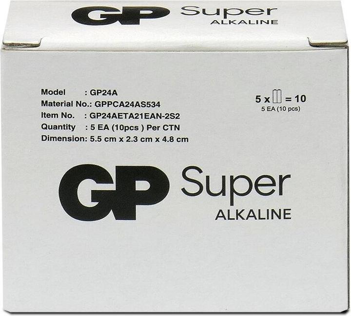 Productafbeelding GP Batteries LR03 10PAK GP Super Alkaline (G-TECH) (10 Pcs.)