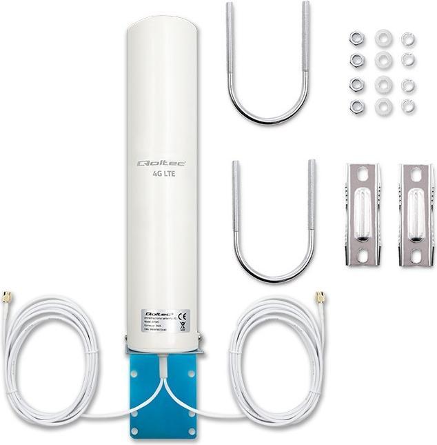 Produktbild Qoltec Antena 4G LTE DUAL | 12dBi | dookólna | zewnętrzna (4G)