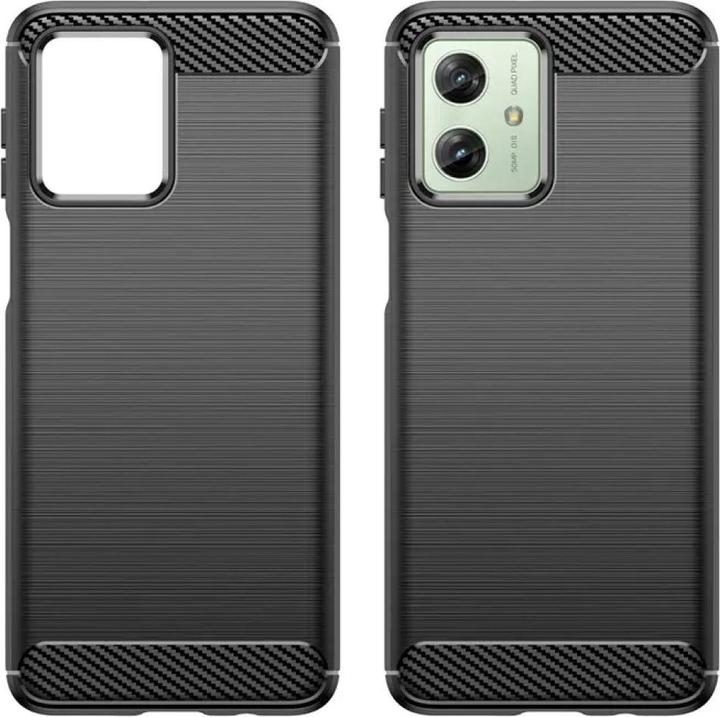 Actual product image Screenguard Motorola Moto G54 5G Case Carbon Brushed Soft TPU (Motorola Moto G54)