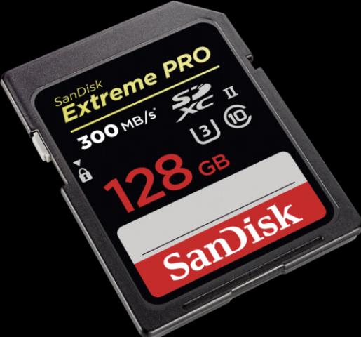 Immagine prodotto SanDisk Extreme Pro SDXC UHS-II (128 GB, SDXC, U3, UHS-II)