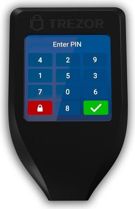 Image du produit SatoshiLabs Trezor Modèle T (Bitcoin, Bitcoin cash, Bitcoin or, Se dépêcher, Digibyte, Dogecoin, éther, Ethereum Classic, Komodo, Lithécoïne, TRON, Zcash, Ordonnance, Lyss, Qtum)