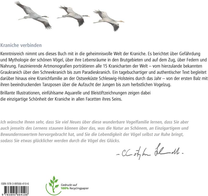 Produktbild Die Kraniche der Welt (Deutsch, Christopher Schmidt, 2021)