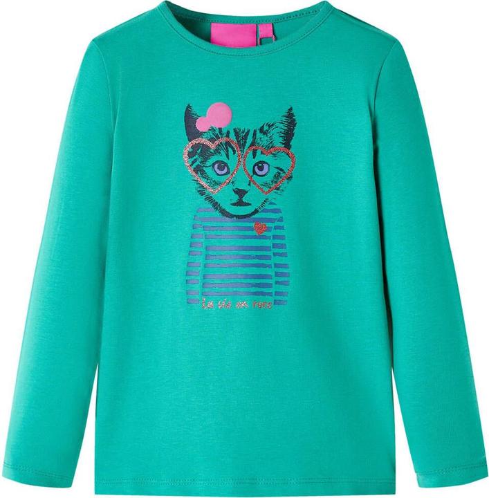 Immagine prodotto VidaXL Camicia da bambino a maniche lunghe verde chiaro 92,Materiale: 95 % cotone. 5 (92)