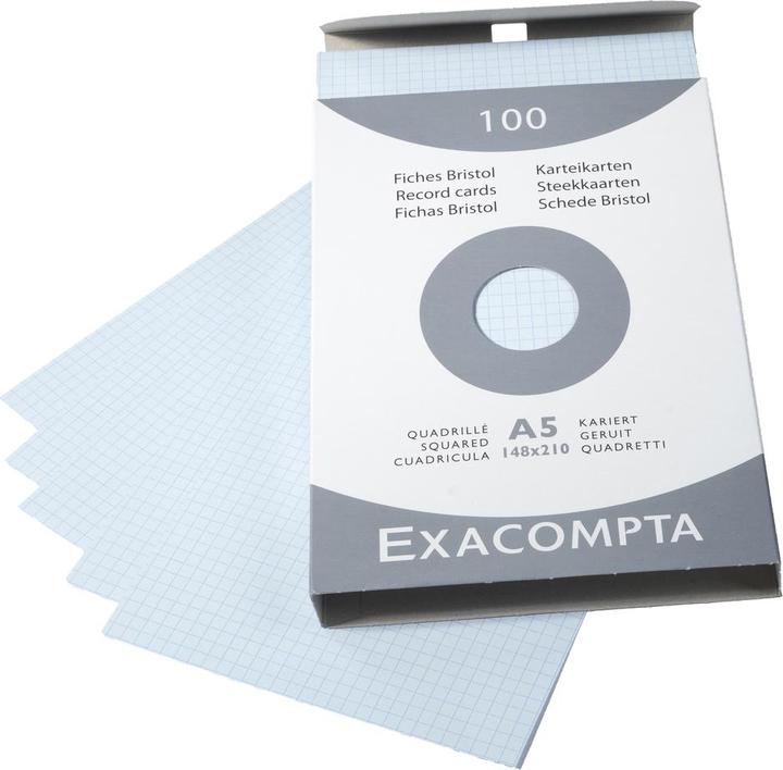 Produktbild Exacompta Karteikarten (A4, 205 g/m², 100 x)