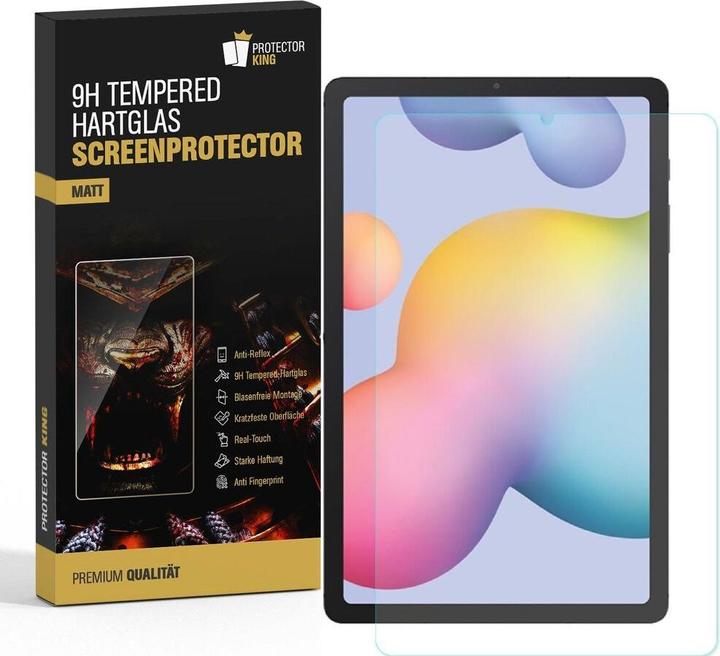 Protectorking 1x Echtes Tempered 9H Panzerhartglas Matt Entspiegelt (1 Stück, Galaxy Tab S6 Lite)