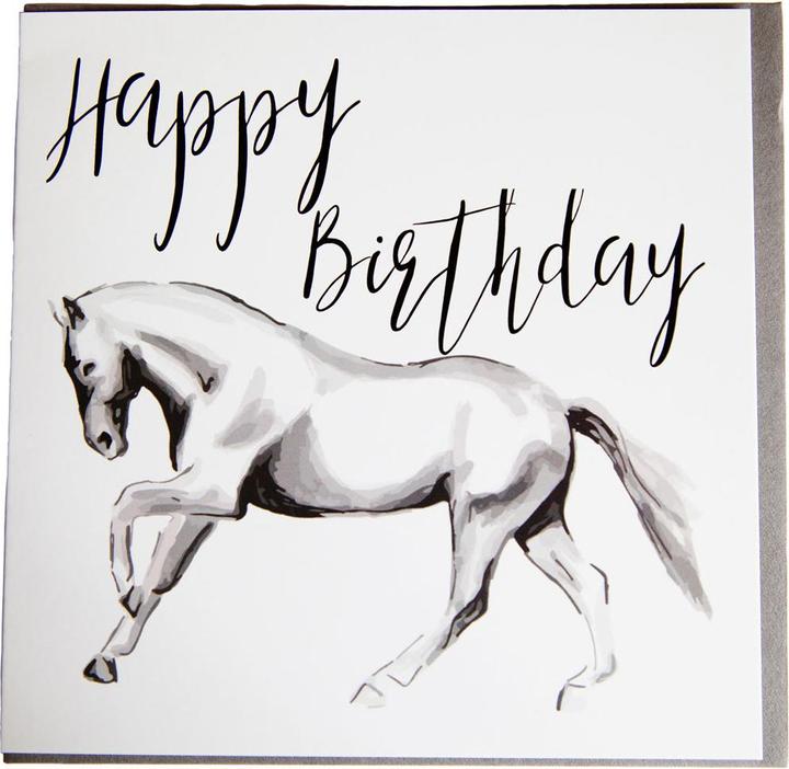 Actual product image Gubblecote Horsedrawn Happy Birthday paper greeting card (1 pcs.)