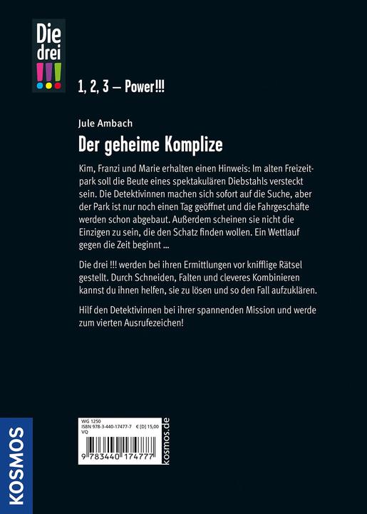 Produktbild Kosmos Die drei!!!, Der geheime Komplize (Deutsch, Anne Scheller, Jule Ambach, 2022)