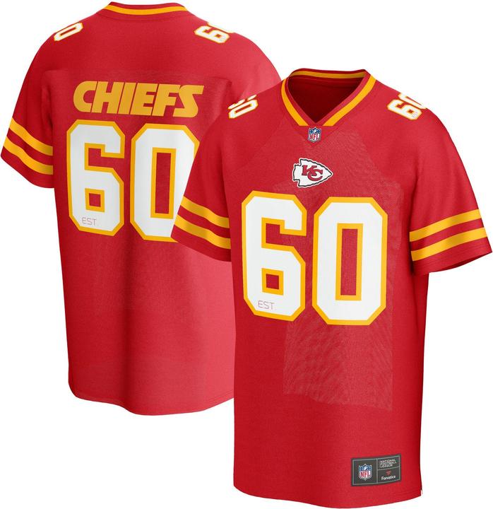Actual product image Fanatics Kansas City Chiefs NFL Poly Mesh Supporters Jersey - XXL (XXL)