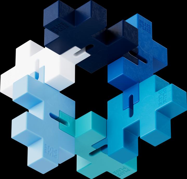 Image du produit Plus-Plus Blocs de construction Hexel Flex, bleu