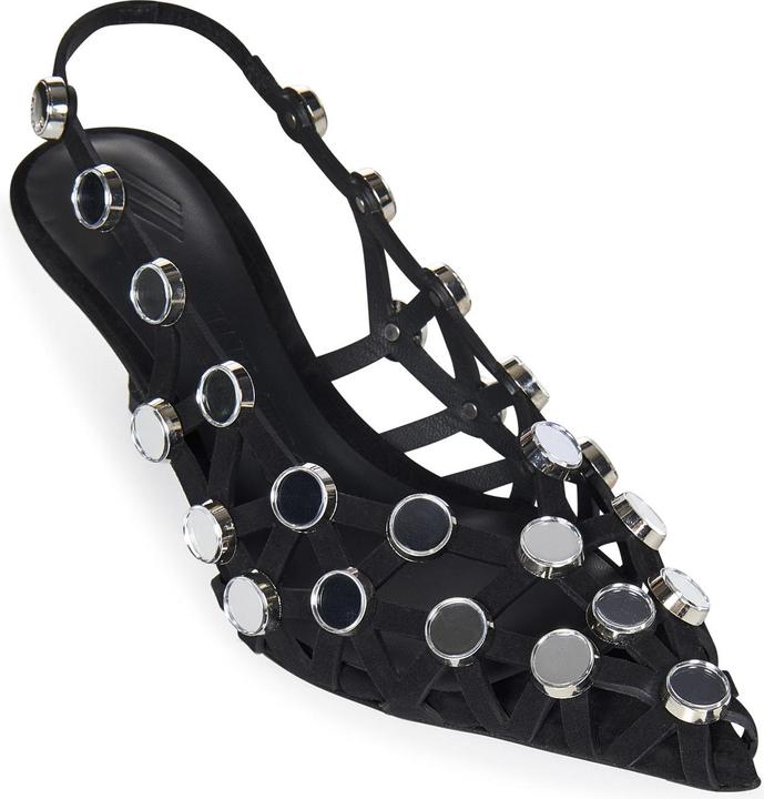 Actual product image The Attico Grid Slingback 50mm (39)