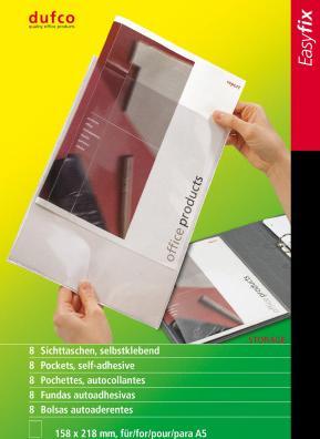 Produktbild Dufco Sichttaschen Easyfix (A5, 8 x)