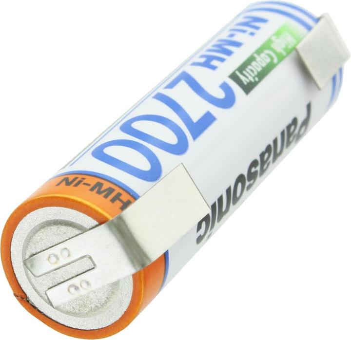 Produktbild Panasonic Akku Mignon AA HR-3U mit Lötfahne in U-Form (1 Stk., AA, 2700 mAh)