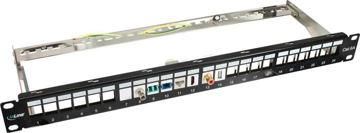 Actual product image InLine Patch panel Cat.6A 24-way