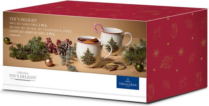 Produktbild Villeroy & Boch Becher mit Henkel Set 2tlg., Tannenbaum Toy's Delight (340 ml, 2 x)
