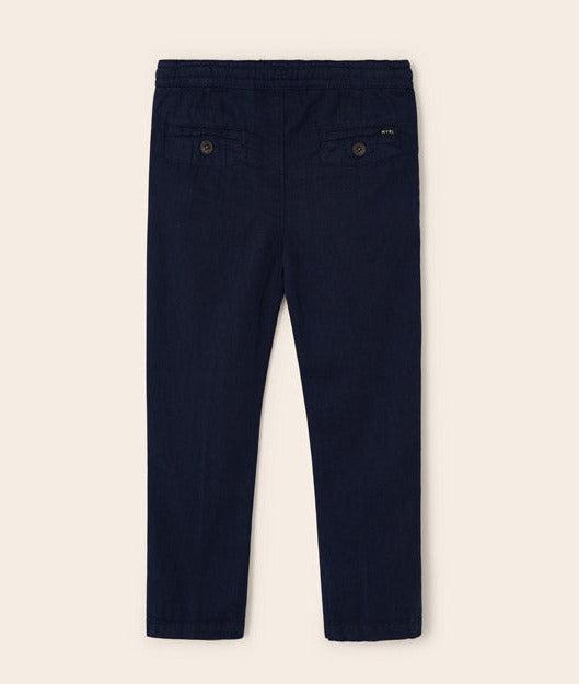 MAYORAL lange Chinohose aus Leinen regular fit