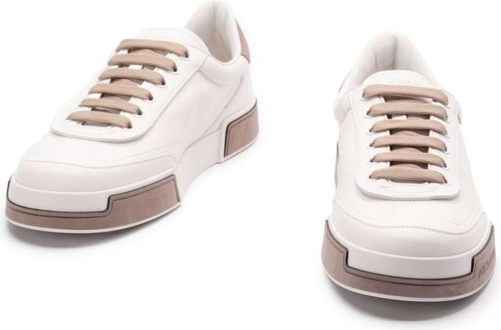 Produktbild Dolce & Gabbana portofino yatch sneakers in calfskin color white and dove grey (40)