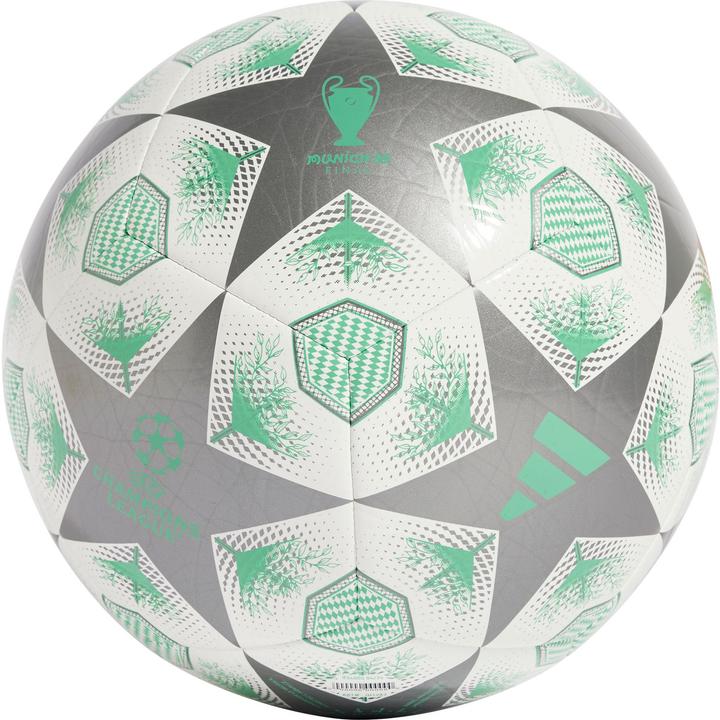 adidas - UEFA Champions League Football Size 5 - Silver/green (5)