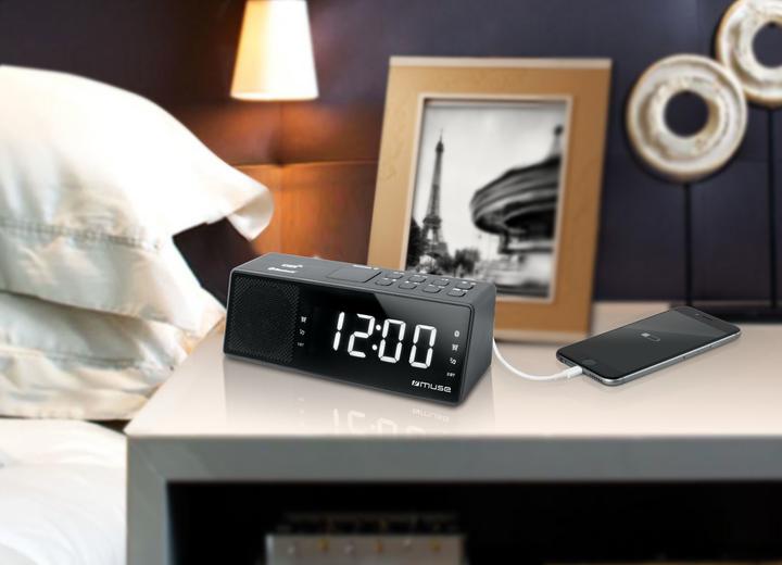 Actual product image Muse M-172 BT Clock Digital Black