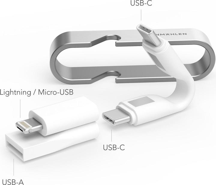 Produktbild Vonmählen 6in1 Charging Cable (0.06 m, USB 2.0, 60 W)
