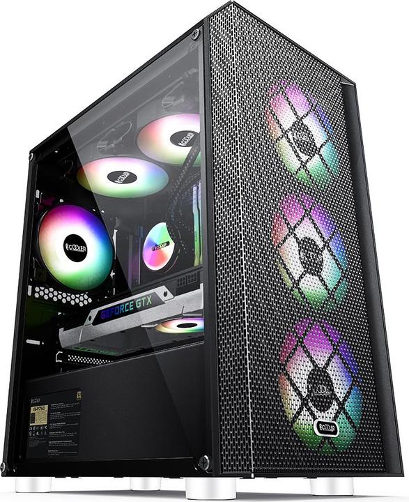 Produktbild Pccooler Platinum MM200 MESH Schwarz mit 4 (mATX, ATX)