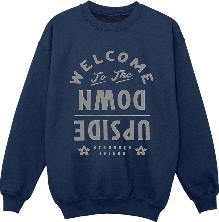 Netflix Stranger Things Welcome To Upside Down Sweatshirt Jungen