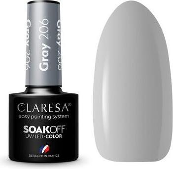 Immagine prodotto Claresa Smalto UV LED Collezione Manicure Ibrida Colore Grigio Soak Off 5ml (Vernice UV gel)