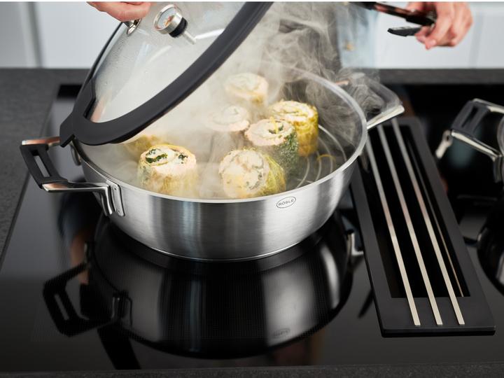 Actual product image Rösle Dampfgarer SILENCE PRO Stahlgrau (28 cm, Steam cooker, Stainless steel)