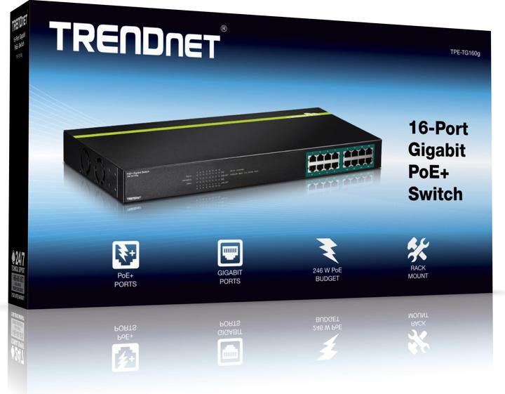 Actual product image Trendnet Tpe-Tg160g (16 Ports)
