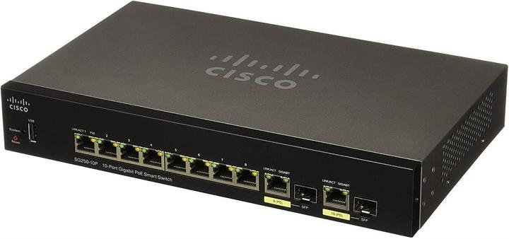 Produktbild Cisco Sg250-10p-K9-Eu (8 Ports)