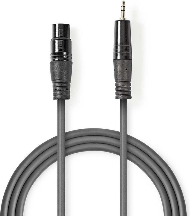 Actual product image Nedis Audio cable XLR XLR 3-pin male - 3.5 mm Mac (1.50 m, XLR)