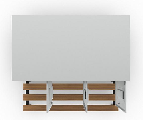 Actual product image Wolf Clothes locker with bench in front (90 cm, 185 cm)