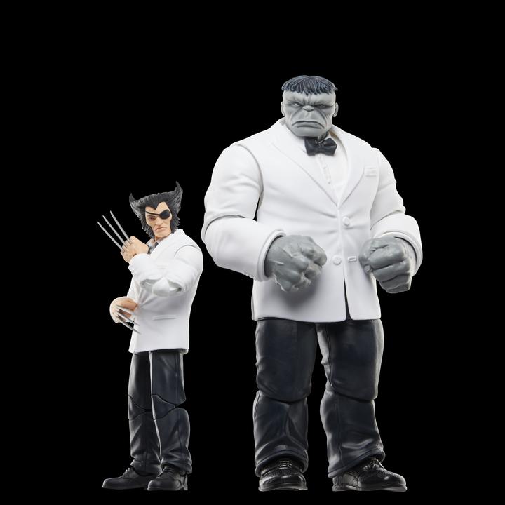 Actual product image Hasbro Wolverine 50th Anniversary Marvel Legends pack 2 figurines Marvel's Patch & Joe Fixit 15 cm