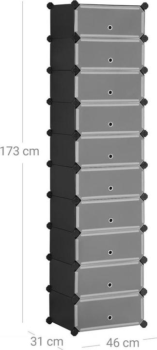 Actual product image Songmics Sneak (32 x 43 x 173 cm)